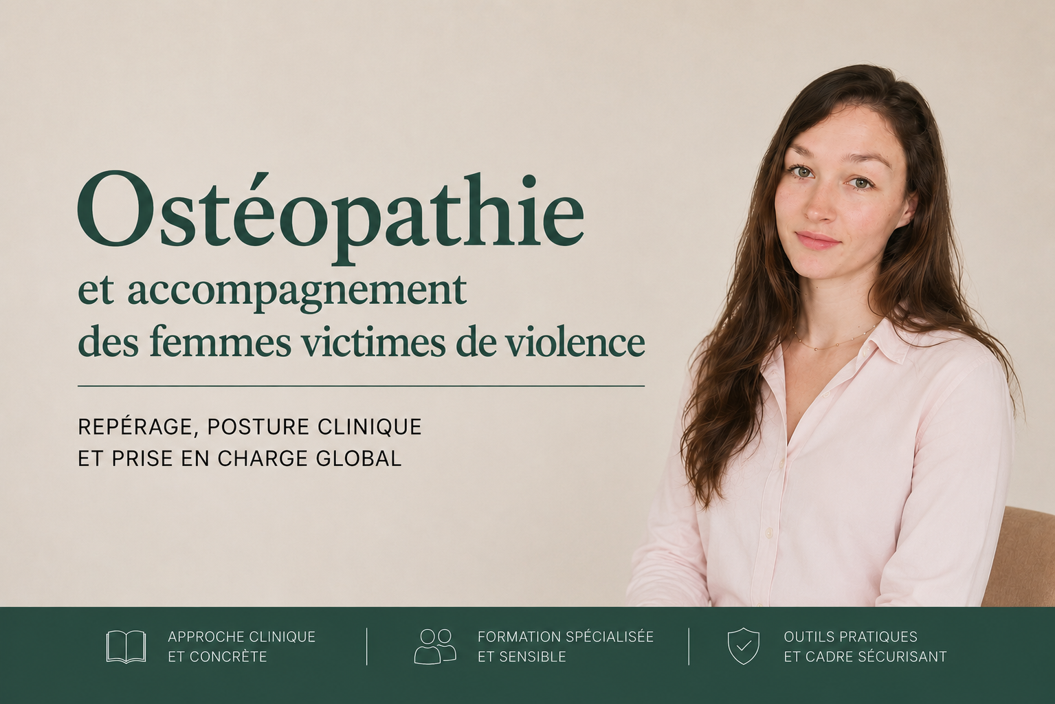 Animé par Justine Lamy Osteopathe DO et conférenciere sur la thématique de la prise en charge des femmes et des enfants victimes de violence intrafamiliale avec la CPTS du Vexin Francilien 